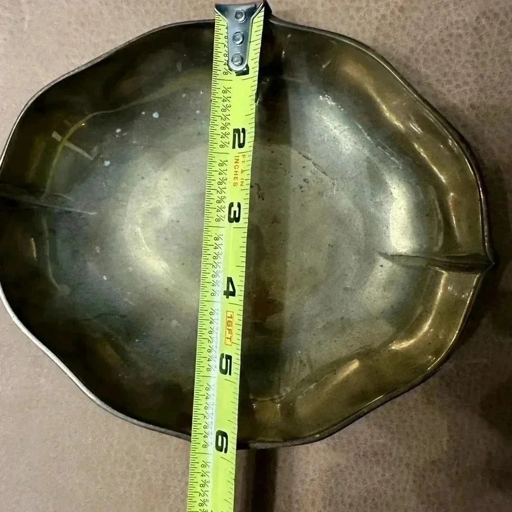 Vintage Brass Trinket Dish 7” Wide - Picture 7 of 7